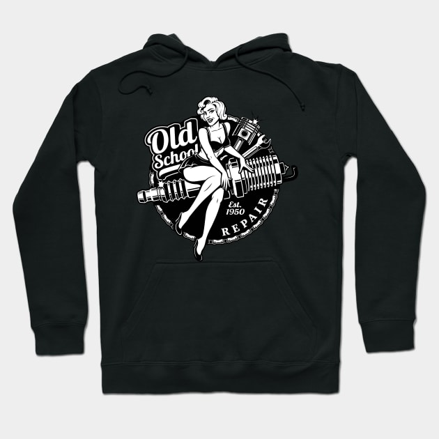 Old School Repair Hoodie by D3monic